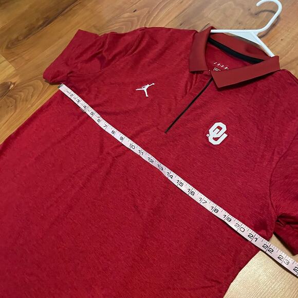 Nike Jordan Oklahoma Sooners Men's Red Polo Shirt - Size L - Picture 7 of 10
